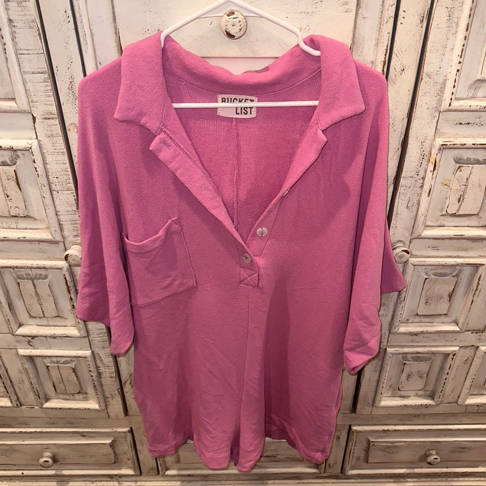 BUCKETLIST Pink Jumpsuit Romper